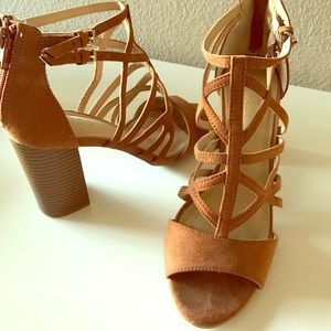 Tan Strappy Heels